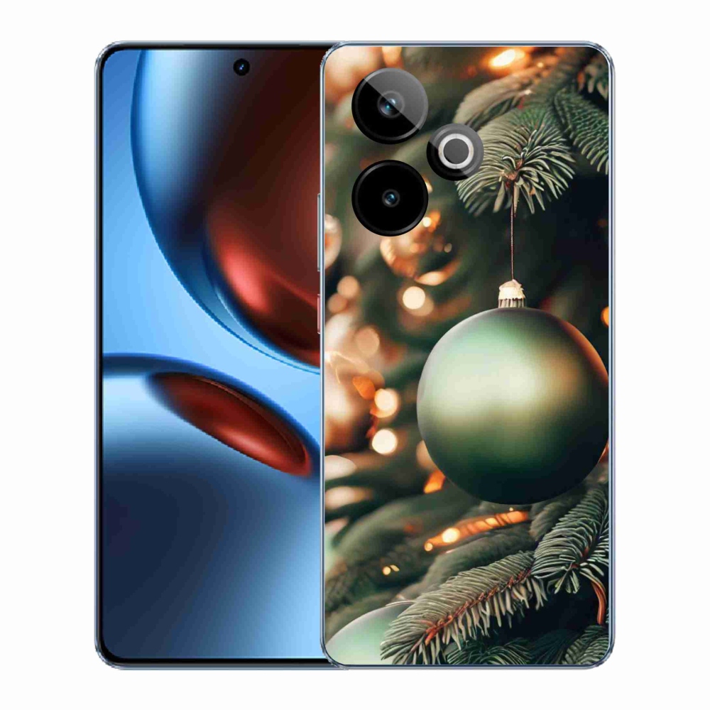 Gelový kryt mmCase na Realme GT 7 5G/GT 7T 5G - vánoční ozdoby 1