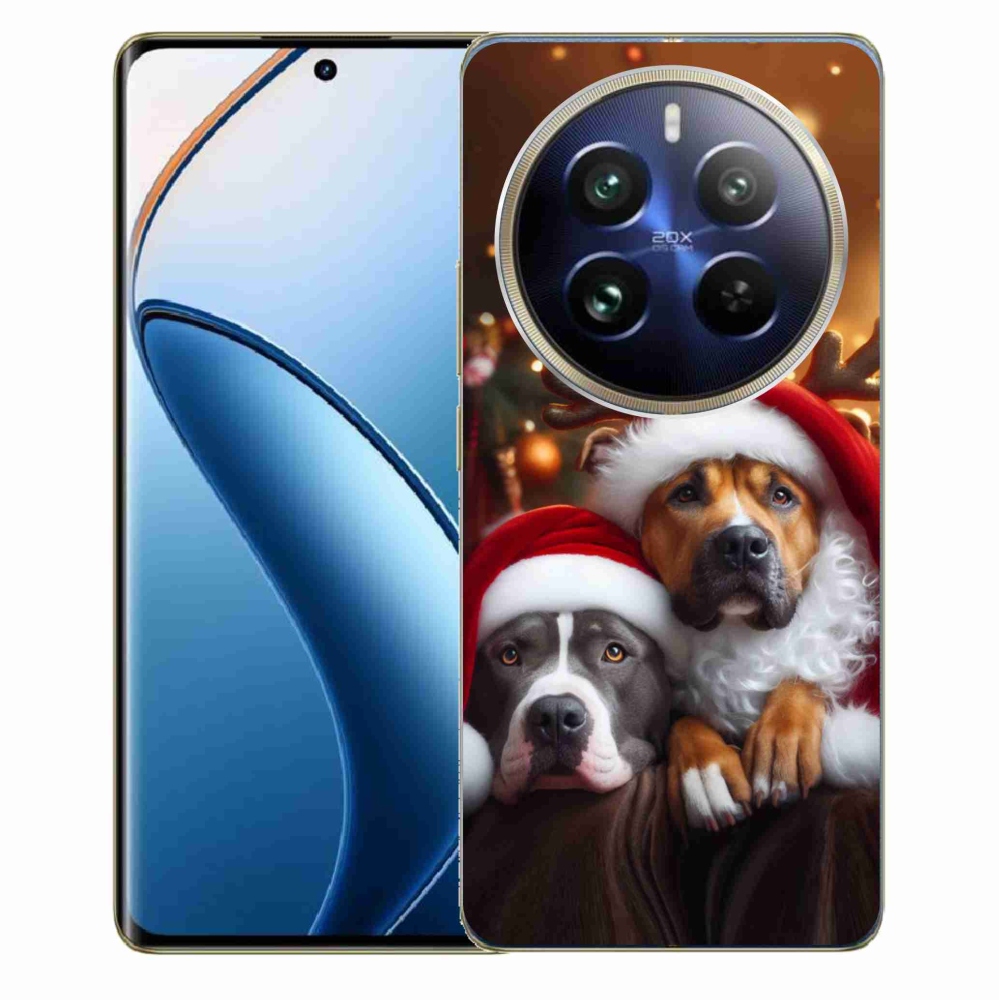 Gelový kryt mmCase na Realme 12 Pro 5G/12 Pro+ 5G - vánoční psi
