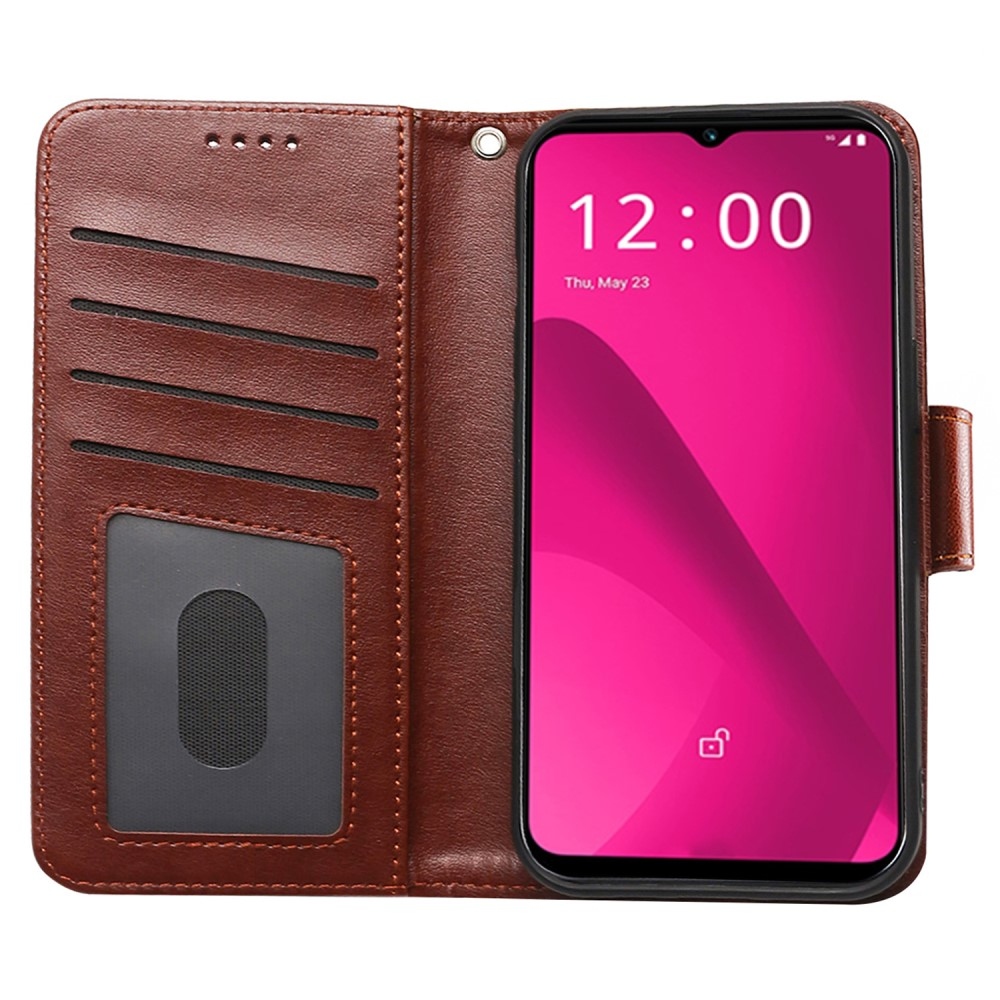 Strong knížkové pouzdro na T-Mobile T Phone 2 - hnědé