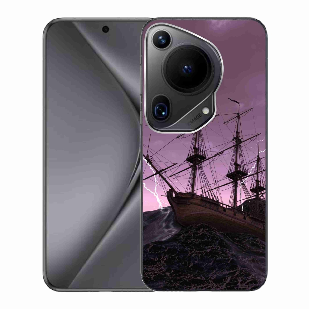 Gelový kryt mmCase na Huawei Pura 70 Ultra - loď v bouři