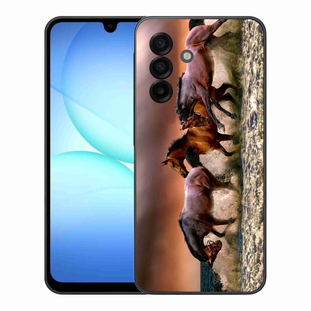 Gelový kryt mmCase na Samsung Galaxy A17 4G/5G - koně 1