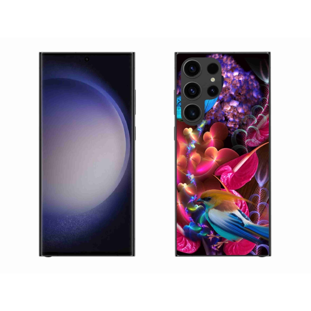 Gelový kryt mmCase na Samsung Galaxy S23 Ultra 5G - barevné květiny