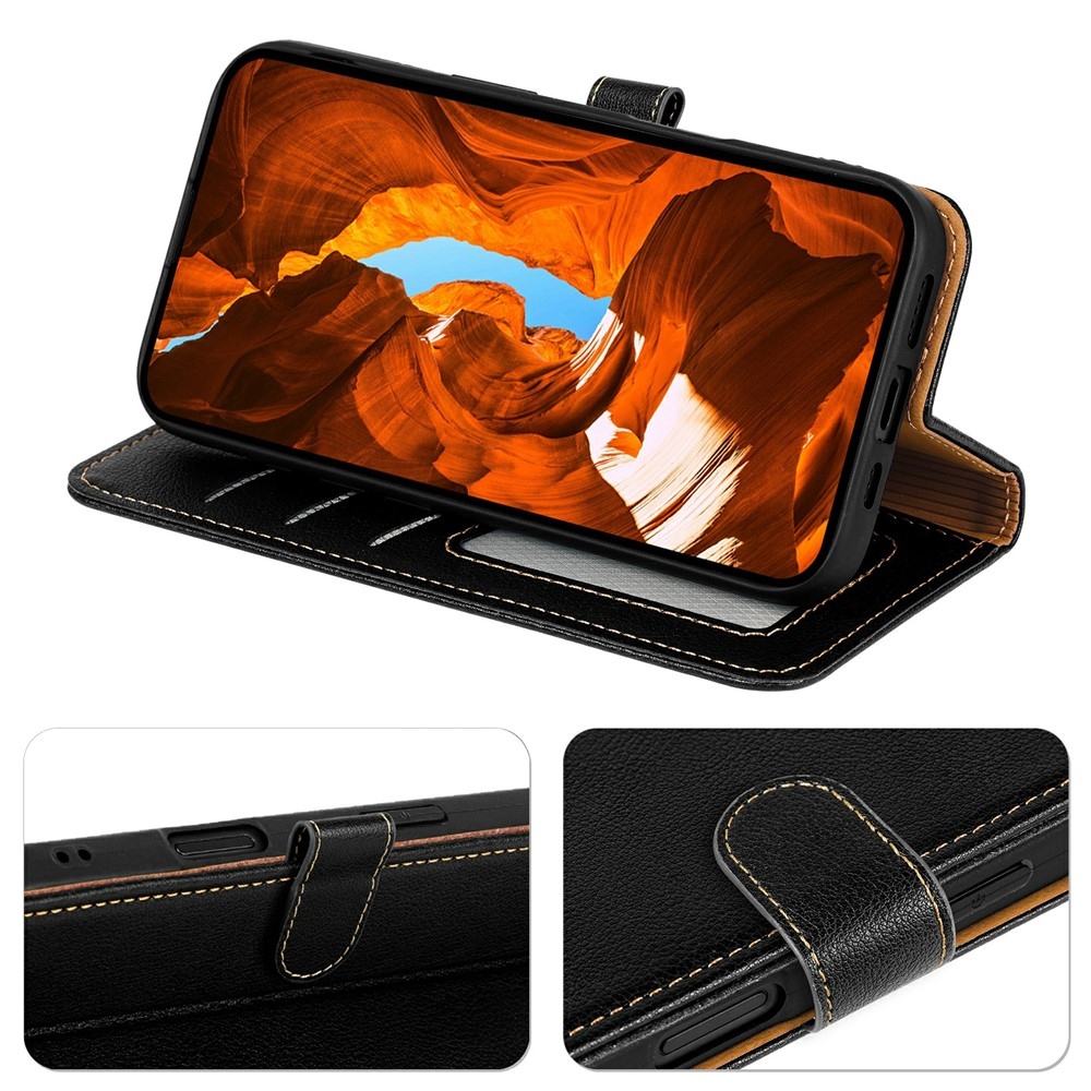 Clasp knížkové pouzdro na Xiaomi Redmi 15 5G - černé