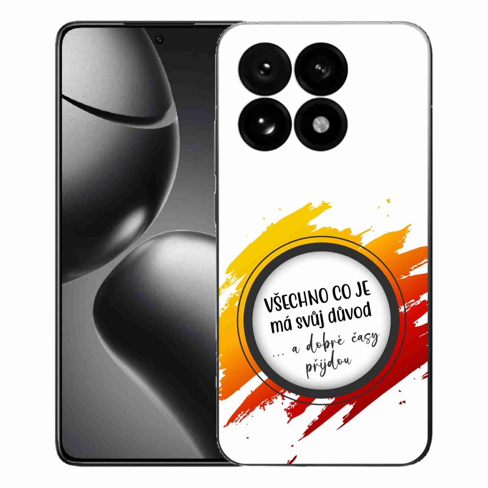 Gelový kryt mmCase na Xiaomi 15T - citát 3 bílé pozadí