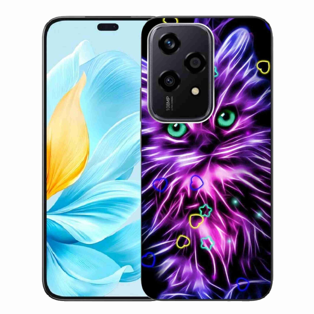 Gelový kryt mmCase na Honor 200 Lite 5G - abstraktní kočka