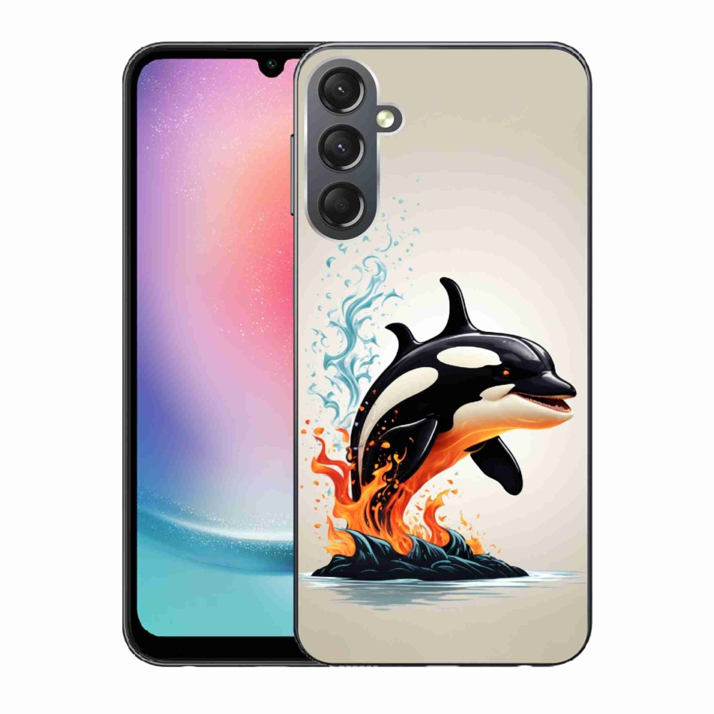 Gelový kryt mmCase na Samsung Galaxy A24 - kosatka