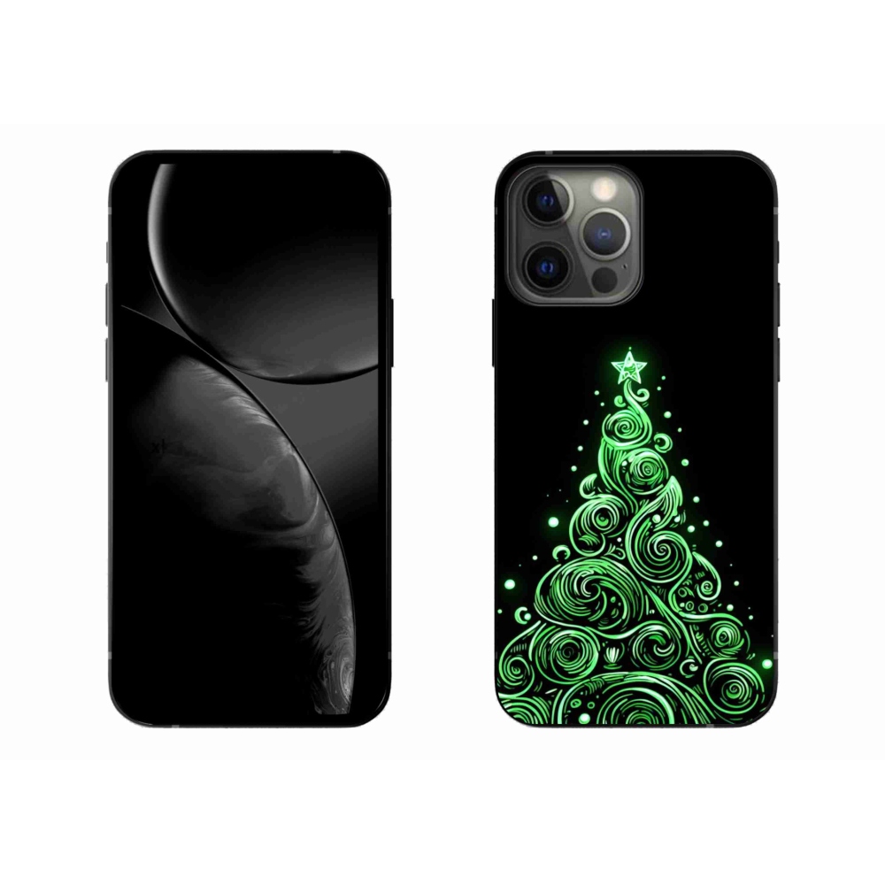 Gelový kryt mmCase na iPhone 13 Pro Max 6.7 - neonový vánoční stromek 3