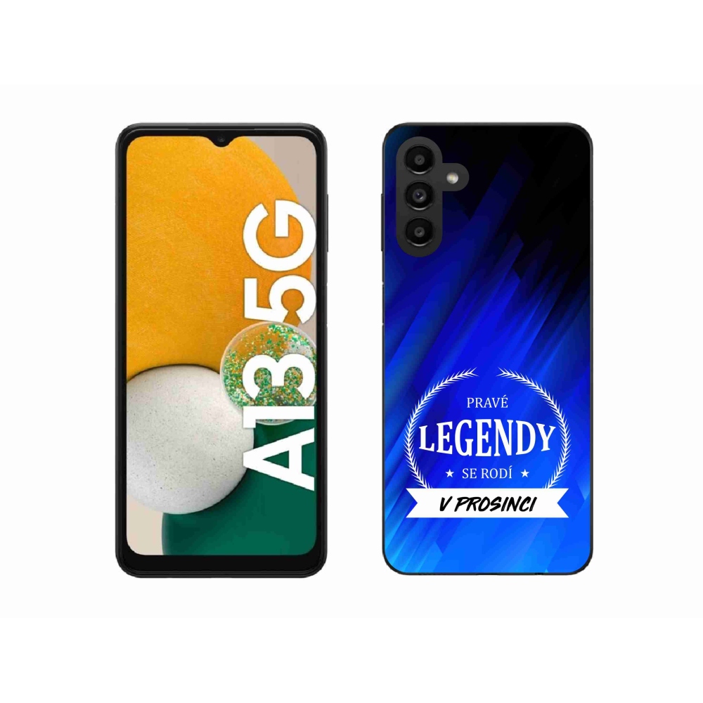 Gelový kryt mmCase na Samsung Galaxy A13 5G - legendy v prosinci modré pozadí