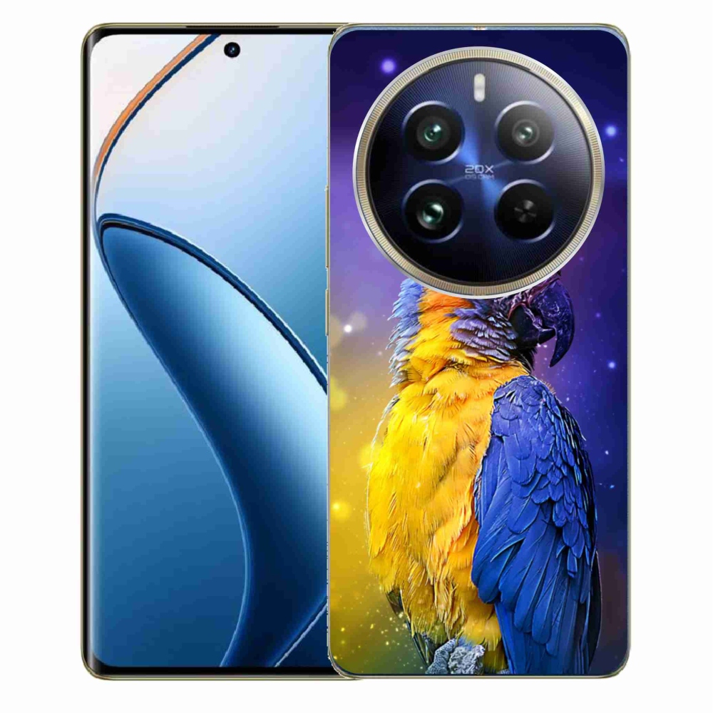 Gelový obal mmCase na Realme 12 Pro 5G/12 Pro+ 5G - papoušek ara 1
