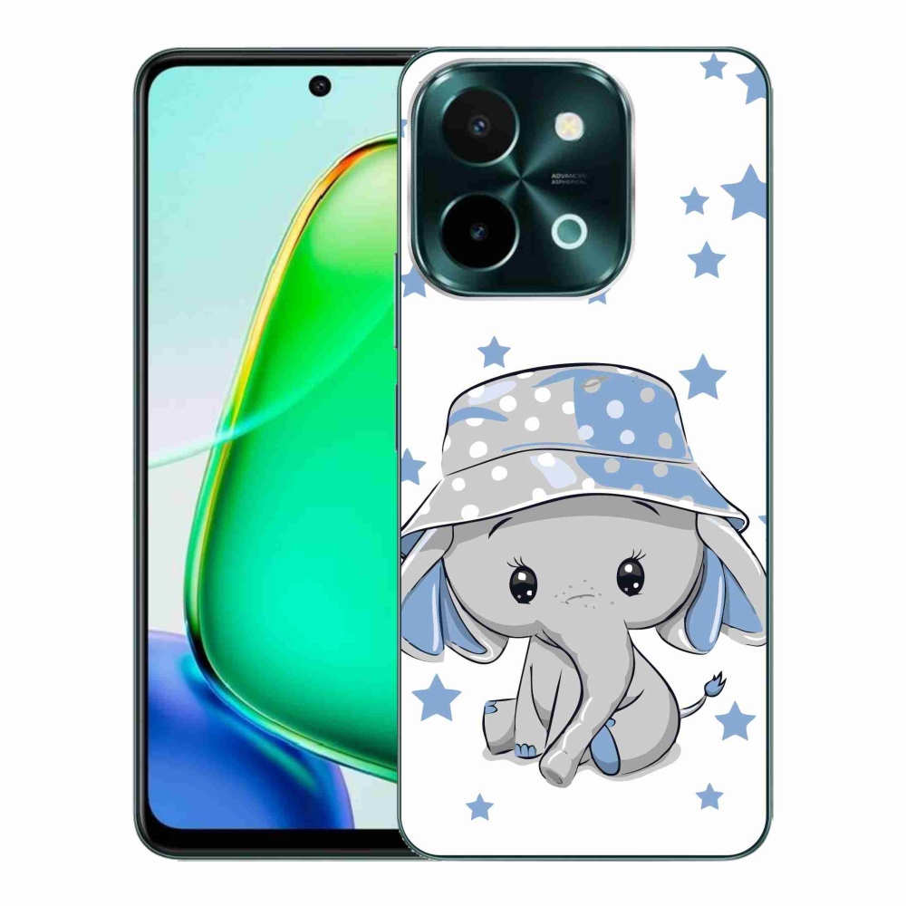 Gelový kryt mmCase na Vivo Y28 - modrý slon