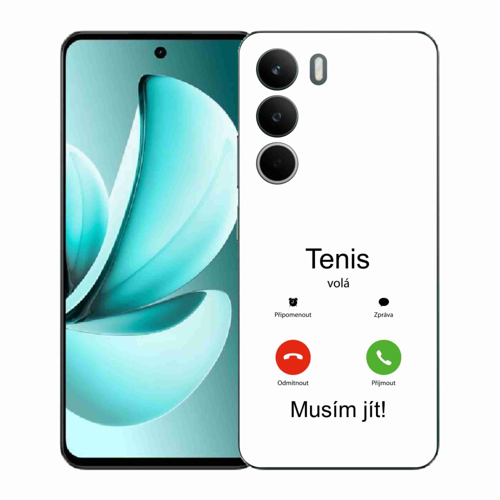 Gelový kryt mmCase na Realme C71 - tenis volá bílé pozadí