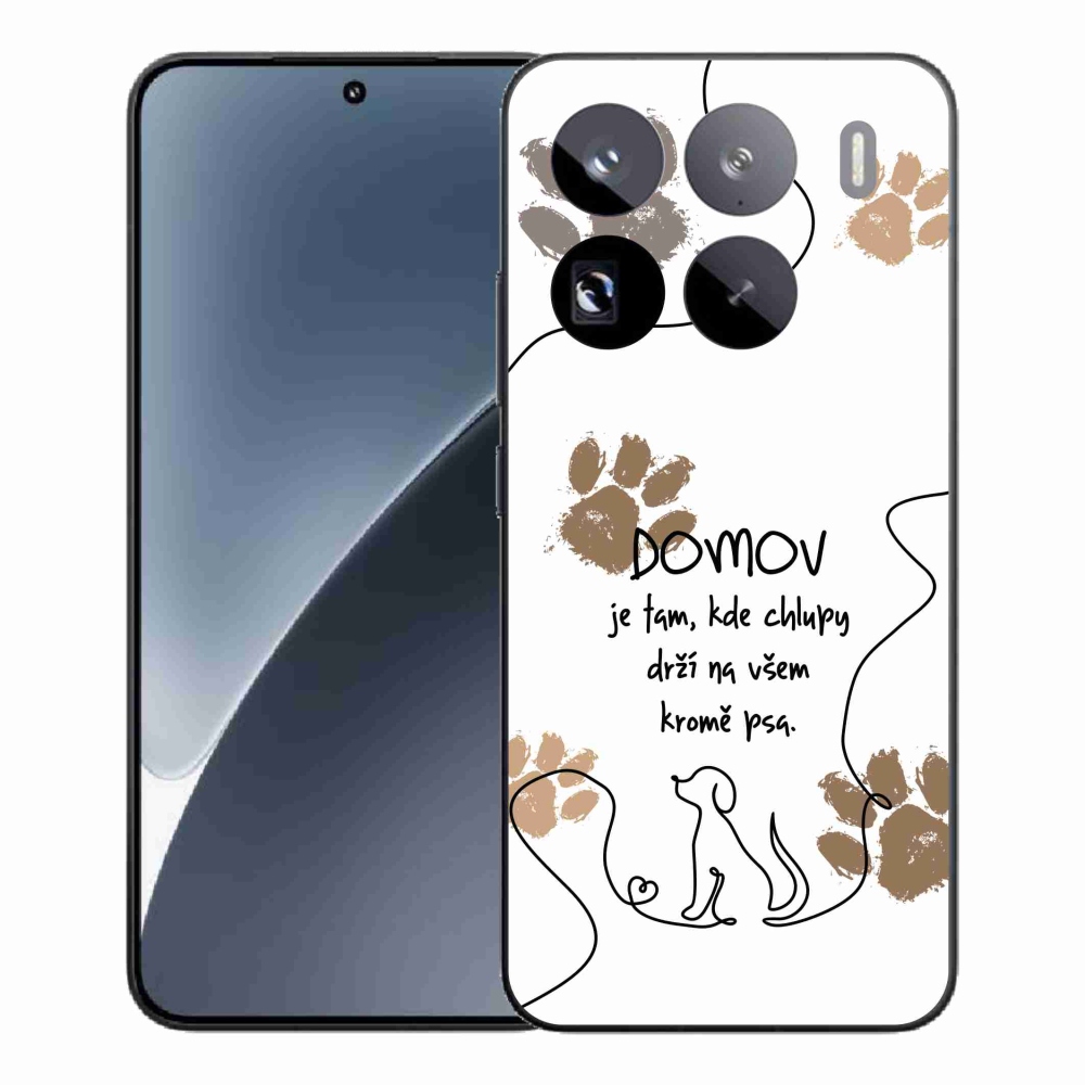 Gelový kryt mmCase na Xiaomi 15 Pro - psí motiv bílé pozadí