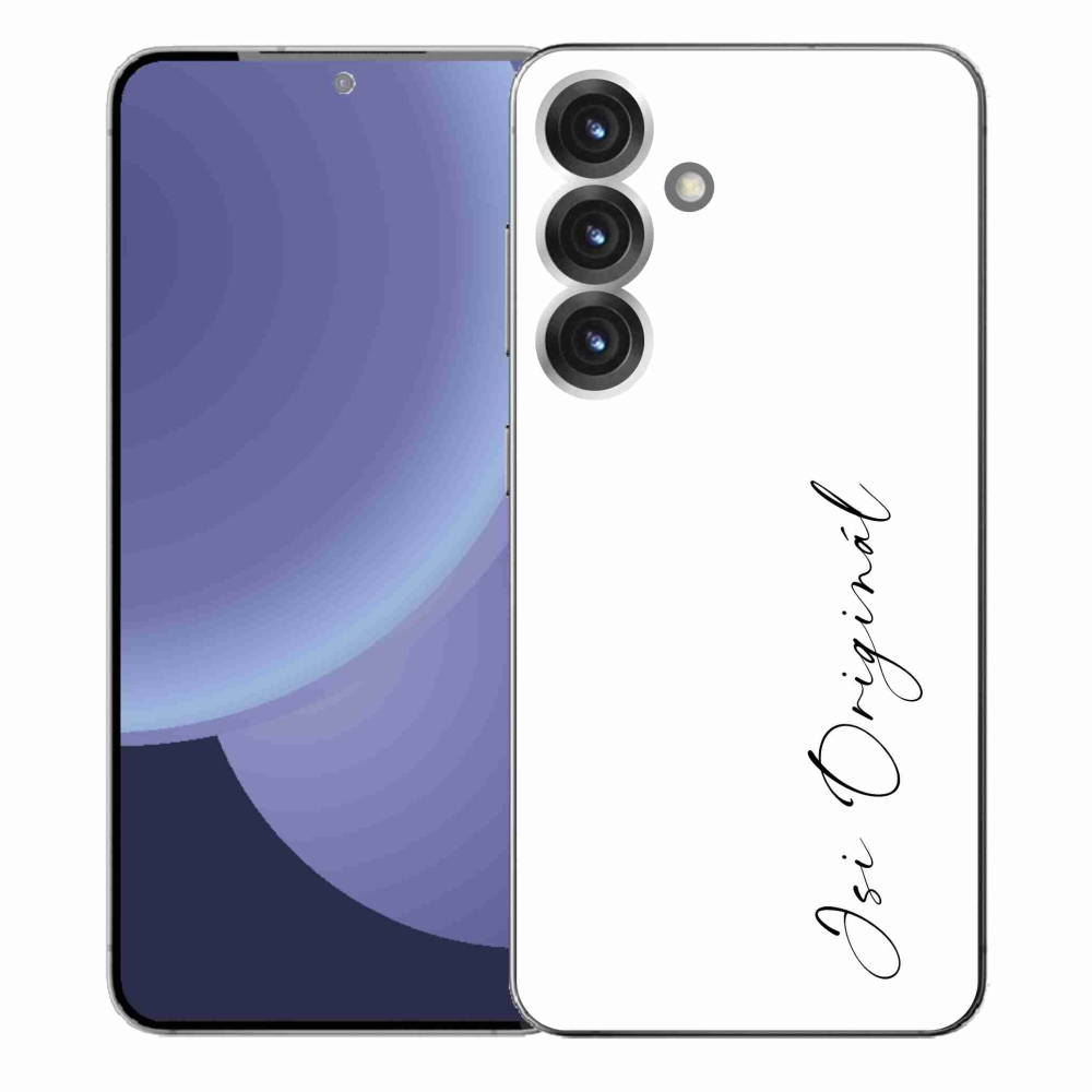 Gelový kryt mmCase na Samsung Galaxy S25+ - jsi originál bílé pozadí
