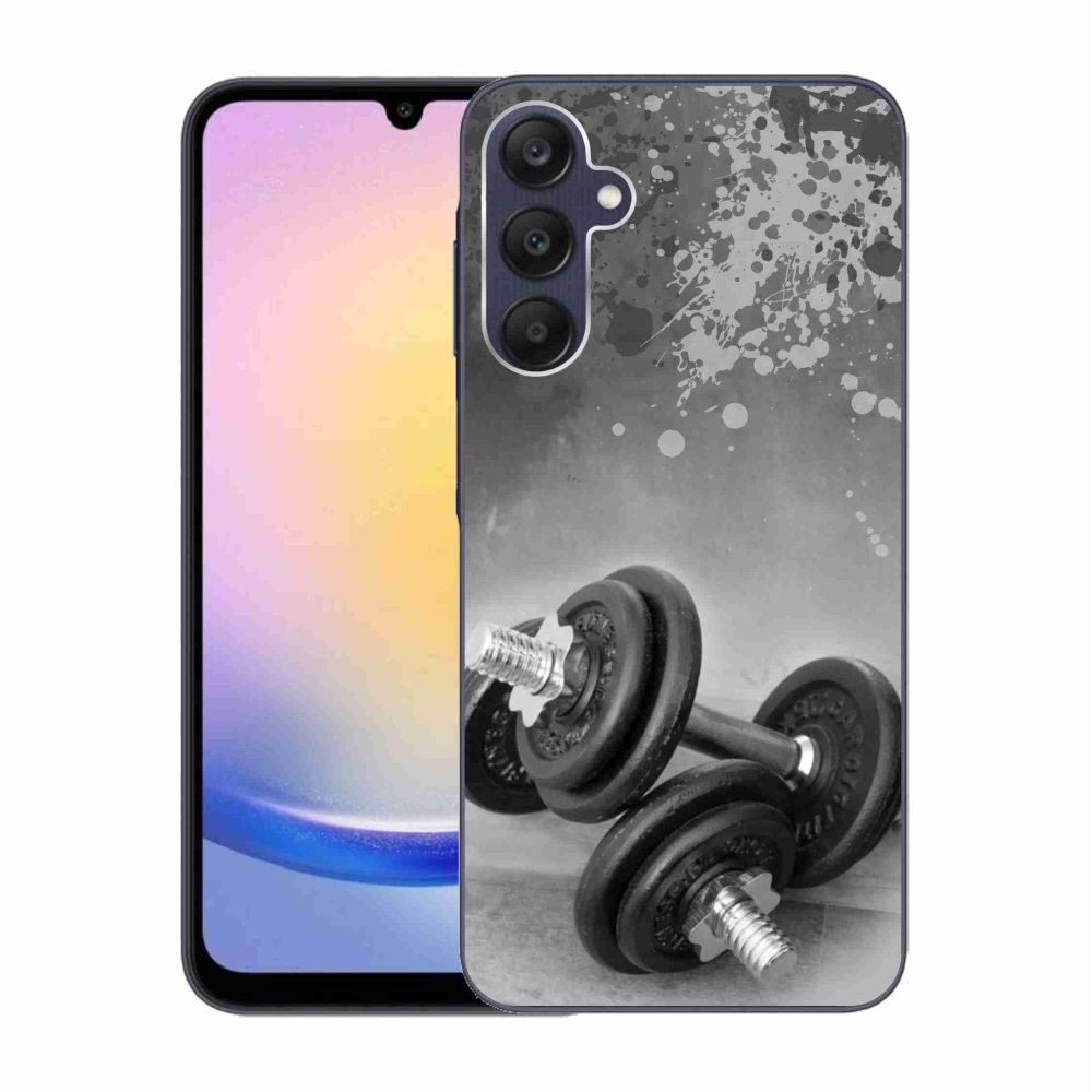 Gelový kryt mmCase na Samsung Galaxy A25 5G - činky 1