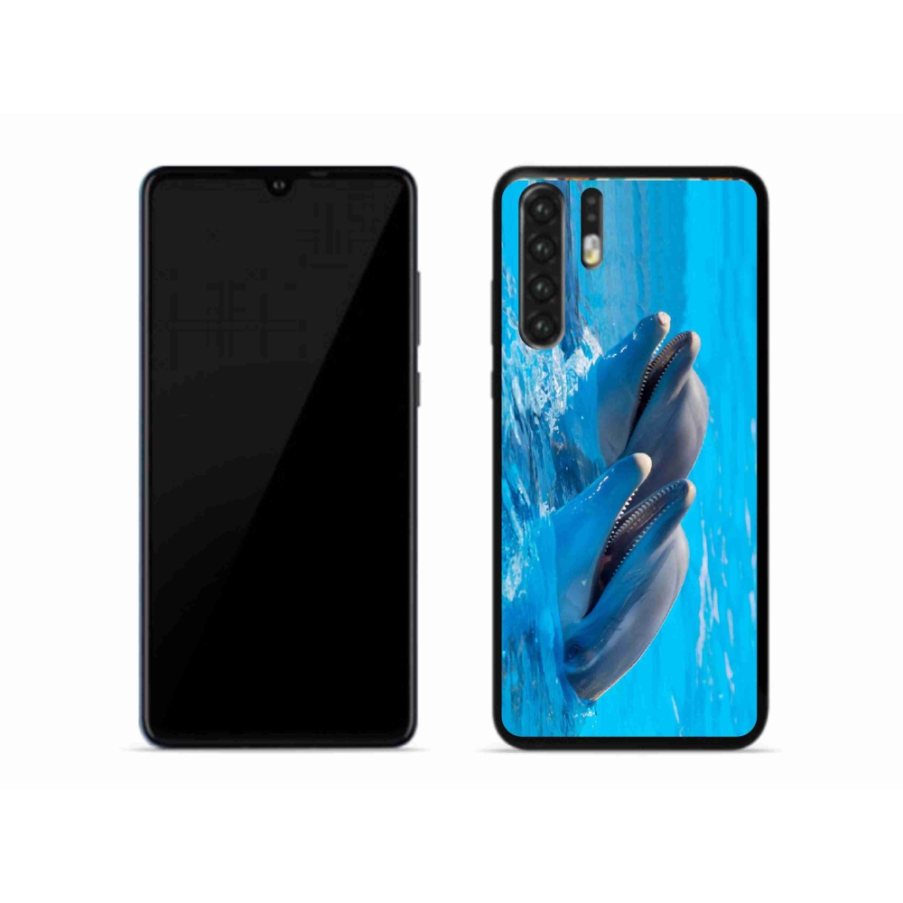 Gelový kryt mmCase na mobil Huawei P30 Pro - delfíni