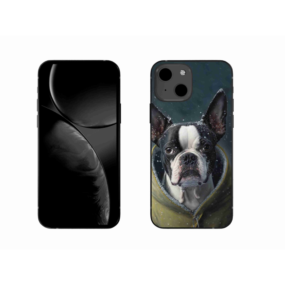 Gelový kryt mmCase na iPhone 13 - buldoček