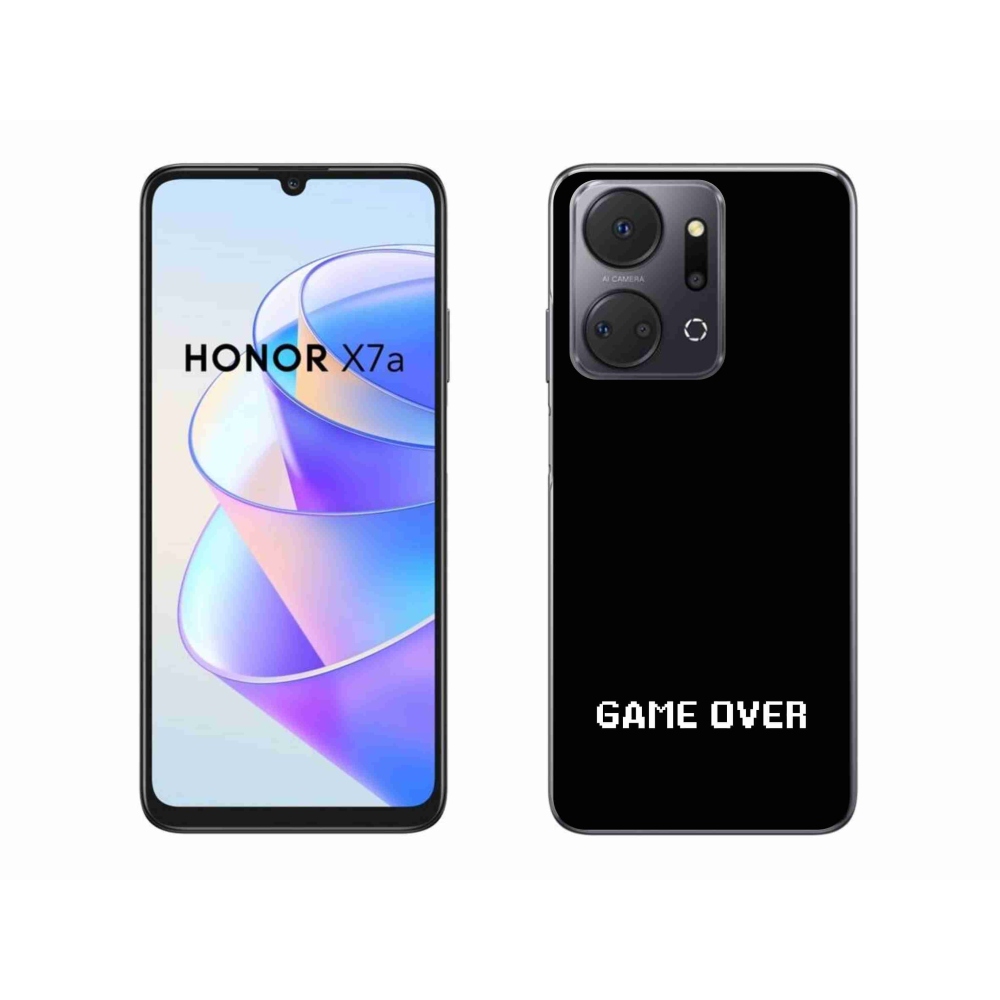Gelový kryt mmCase na Honor X7a - game over černé pozadí