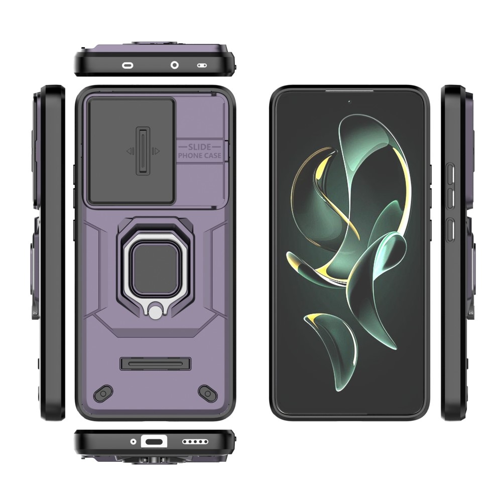 Lens odolný hybridní kryt na Xiaomi 13T/13T Pro - fialový