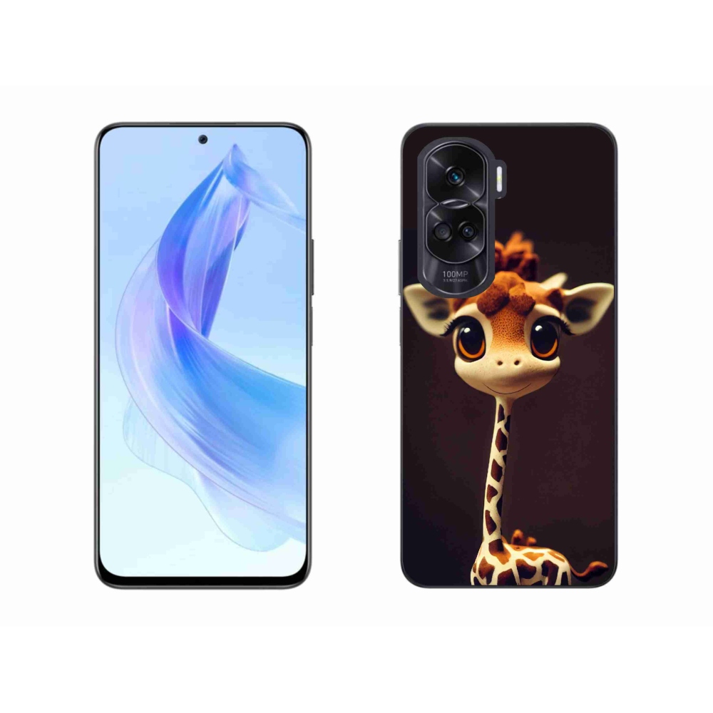 Gelový kryt mmCase na Honor 90 Lite - malá žirafa