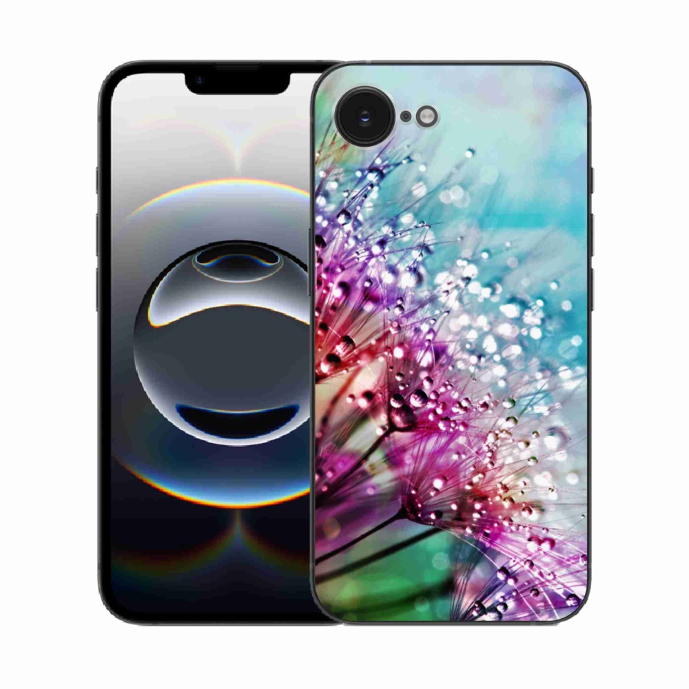 Gelový kryt mmCase na iPhone 16e - barevné květy