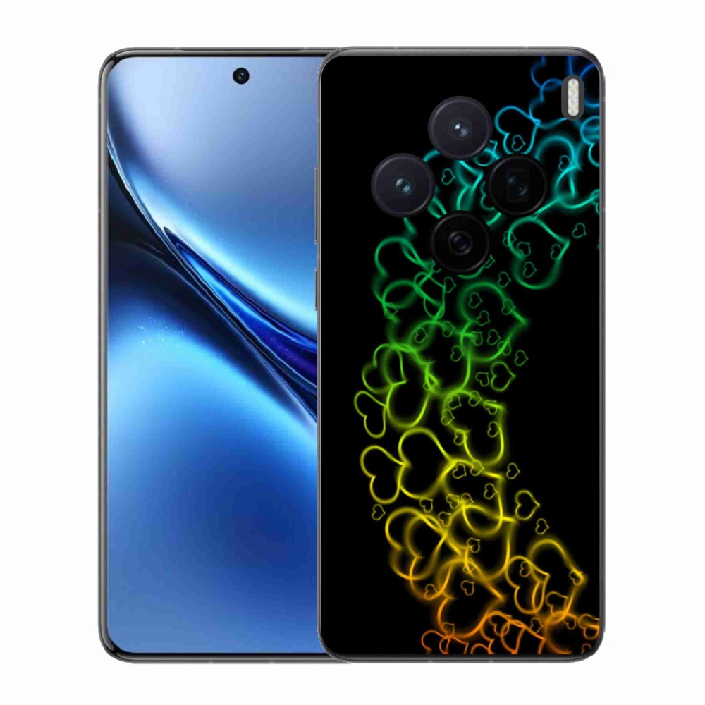 Gelový kryt mmCase na Vivo X200 5G - barevná srdíčka