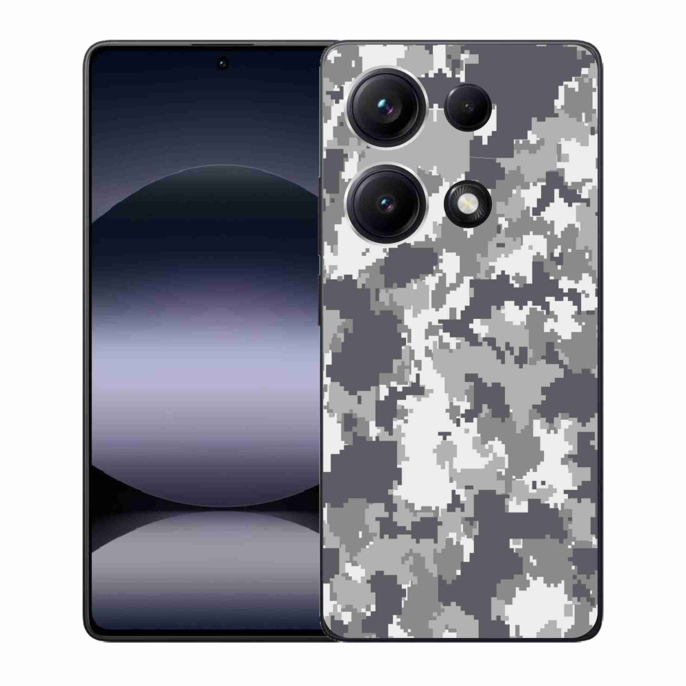 Gelový kryt mmCase na Xiaomi Redmi Note 14S - maskáčový vzor 2