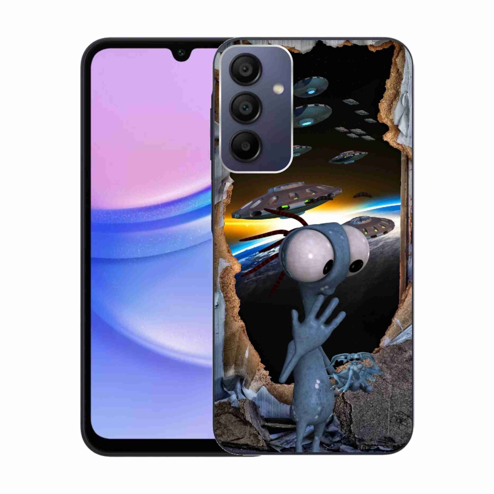 Gelový kryt mmCase na Samsung Galaxy A15 4G/5G - mimozemšťan