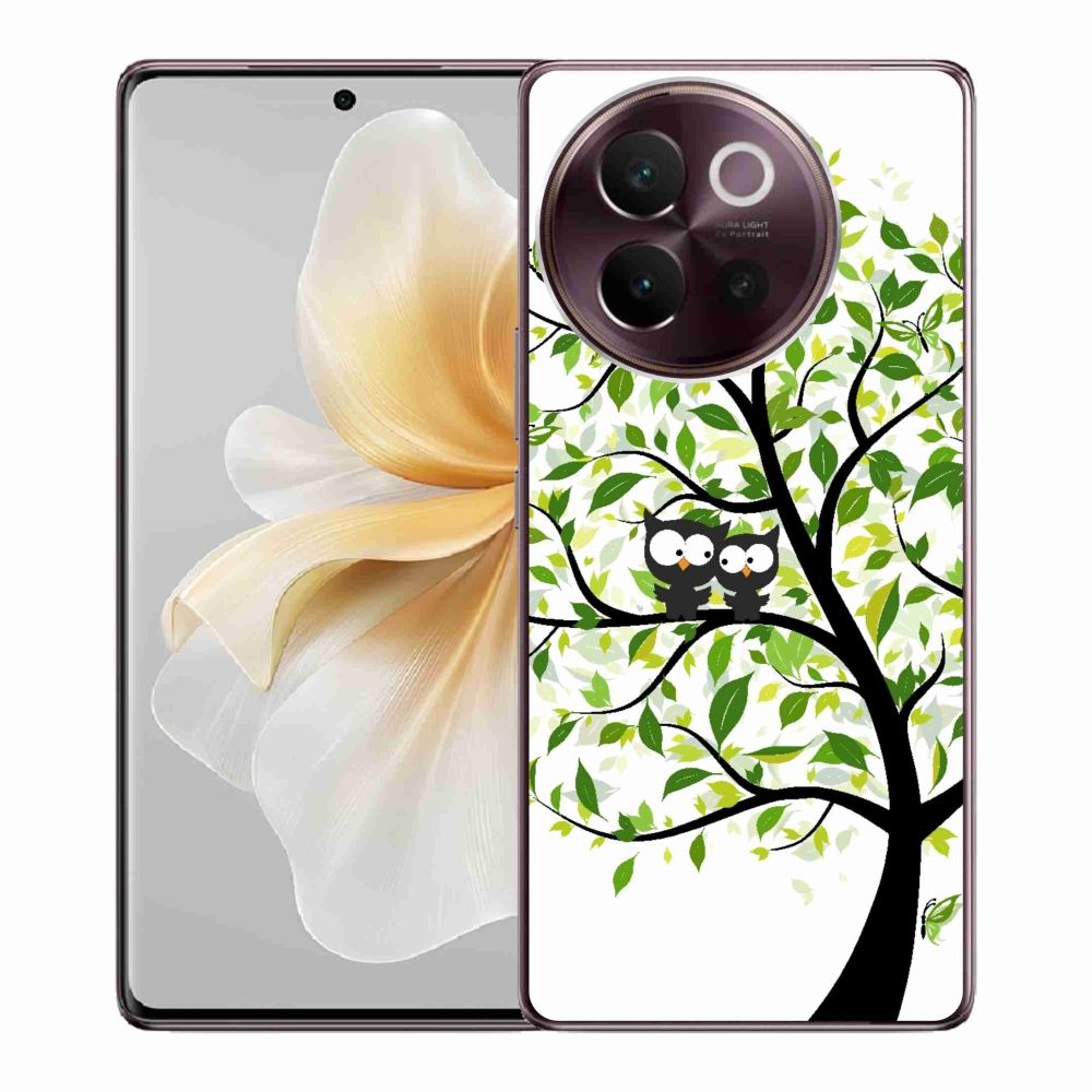 Gelový kryt mmCase na Vivo V40 Lite 5G - sovičky na stromě