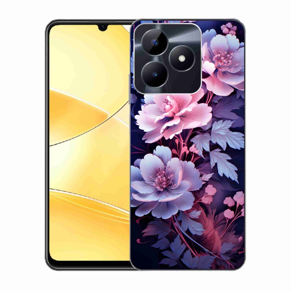 Gelový kryt mmCase na Realme C51/C53 - květiny 11