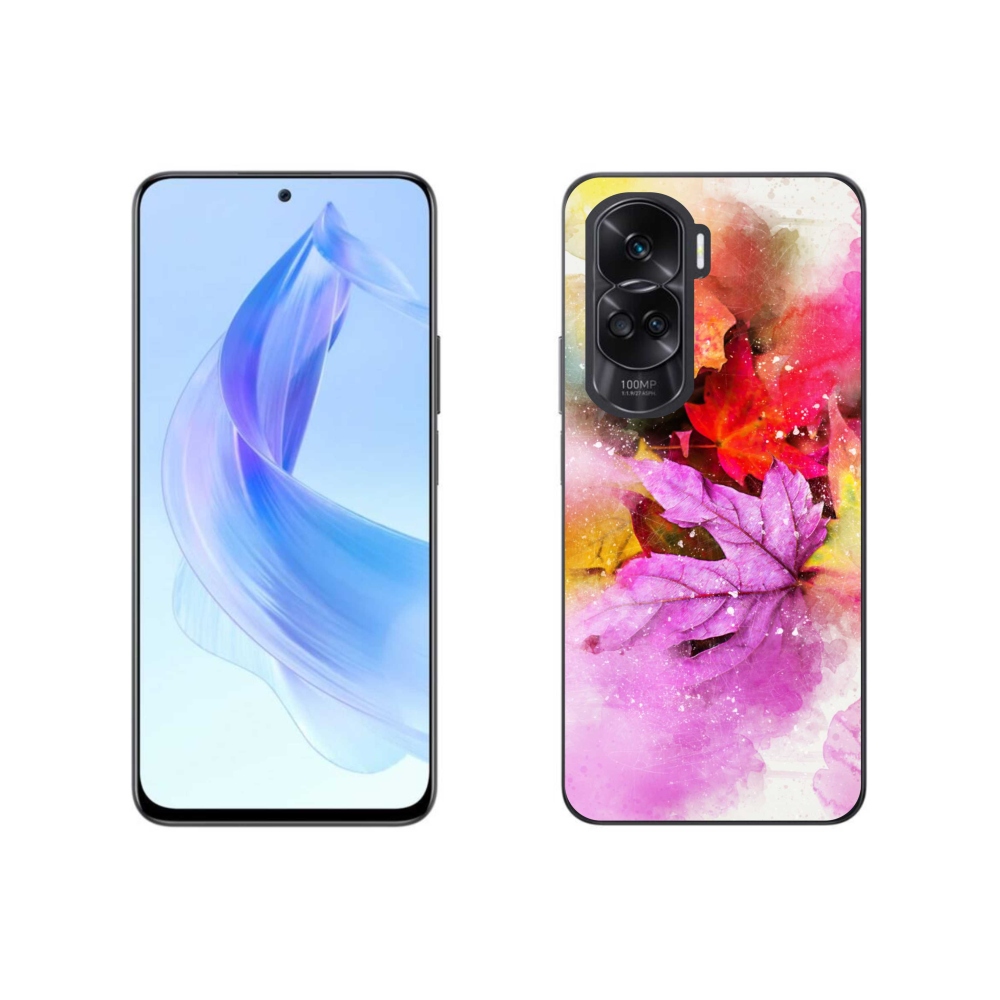 Gelový kryt mmCase na Honor 90 Lite - barevné listy