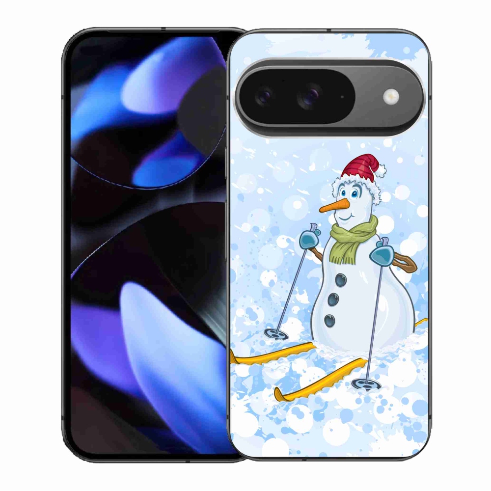 Gelový kryt mmCase na Google Pixel 9/9 Pro - sněhulák