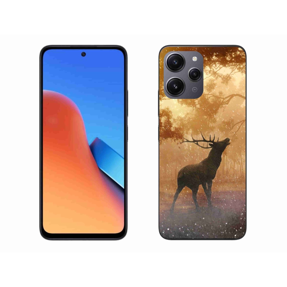 Gelový kryt mmCase na Xiaomi Redmi 12 - jelen v říji