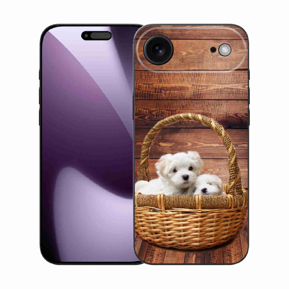 Gelový kryt mmCase na iPhone 17 Air - štěňátka