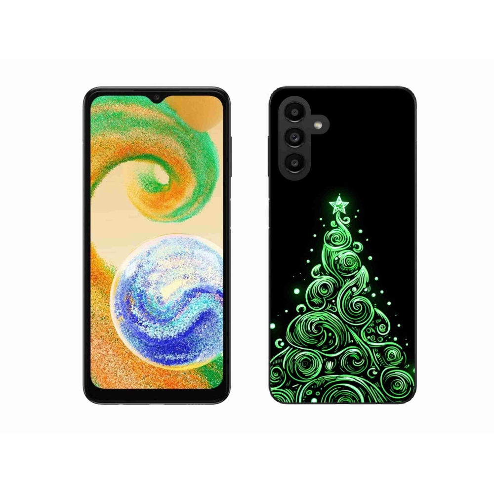 Gelový kryt mmCase na Samsung Galaxy A04s (164.7x76.7x9.1mm) - neonový vánoční stromek 3