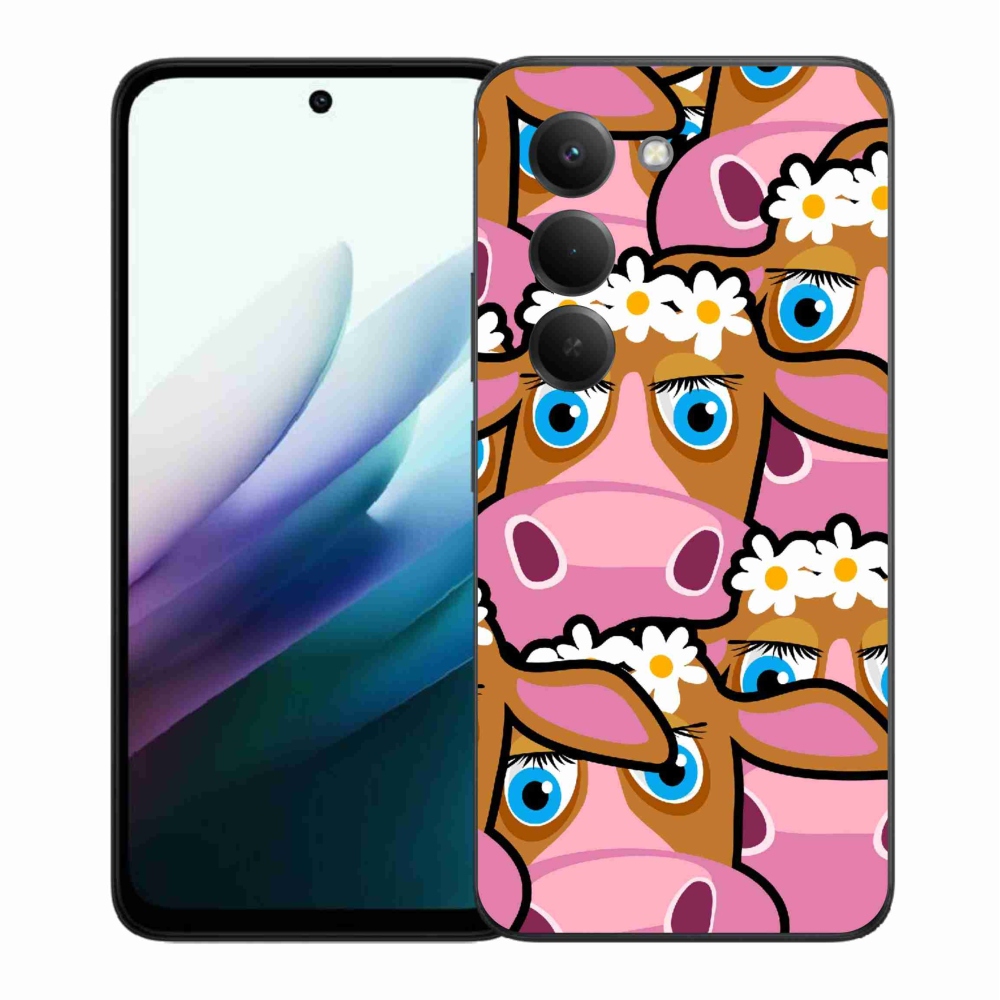 Gelový kryt mmCase na Xiaomi Redmi 15 4G/5G (171mm) - kreslené kravičky