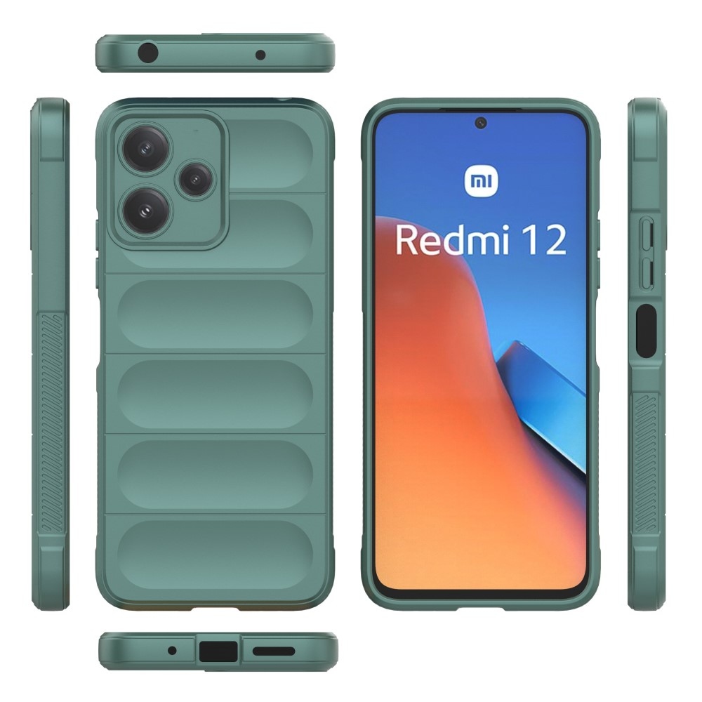 Rugg odolný gelový obal na Xiaomi Redmi 12 5G - zelený
