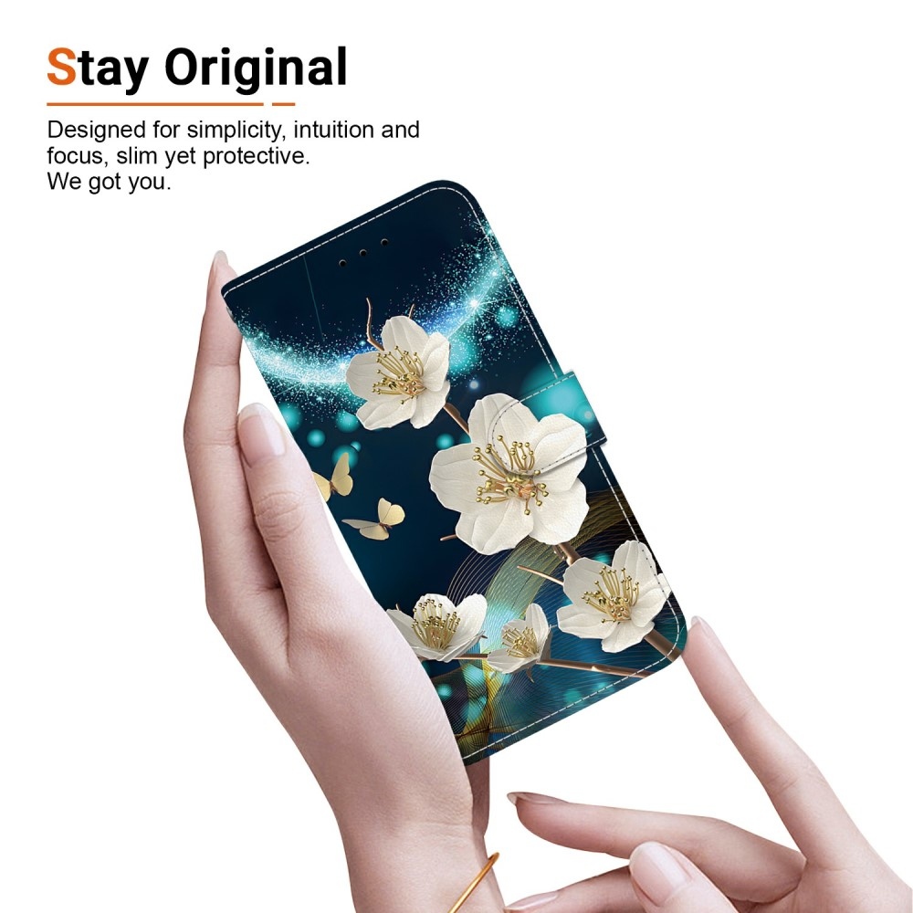 Versatile knížkové pouzdro na Samsung Galaxy A06 4G - magnolie
