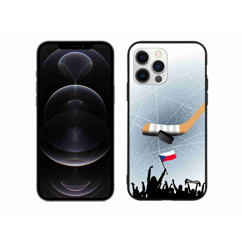 Gelový kryt mmCase na iPhone 12 Pro Max - fanoušci hokeje