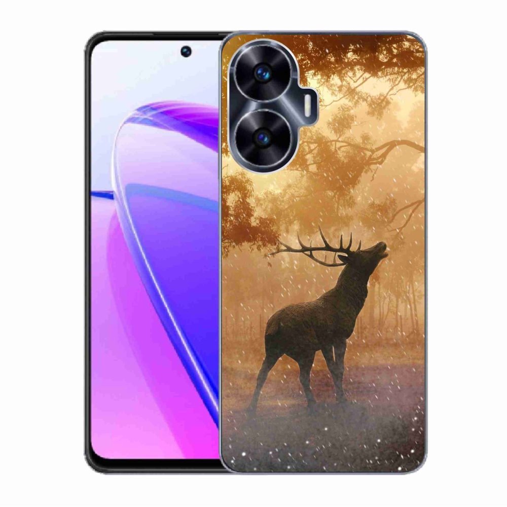Gelový kryt mmCase na Realme C55 - jelen v říji