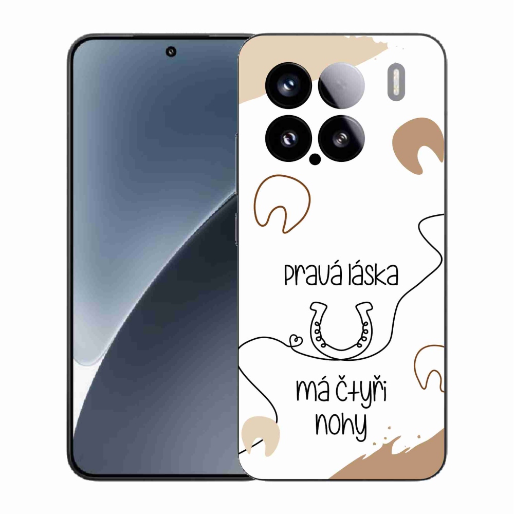 Gelový kryt mmCase na Xiaomi 15 - koňský motiv bílé pozadí