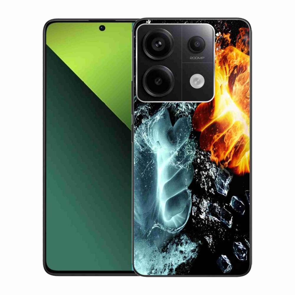 Gelový kryt mmCase na Xiaomi Redmi Note 13 Pro 5G/Poco X6 5G - voda a oheň