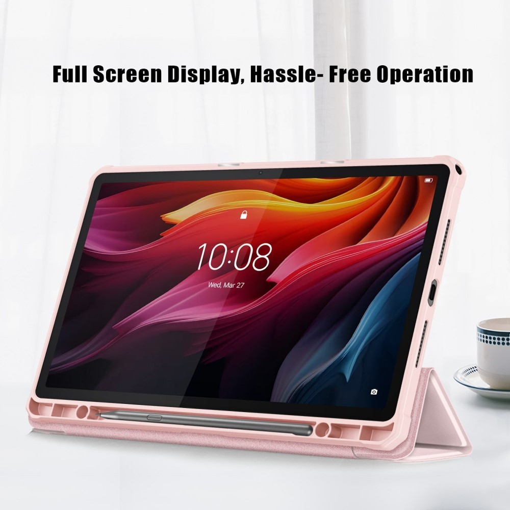 Case chytré zavírací pouzdro na tablet Lenovo Tab K11 Plus - růžové