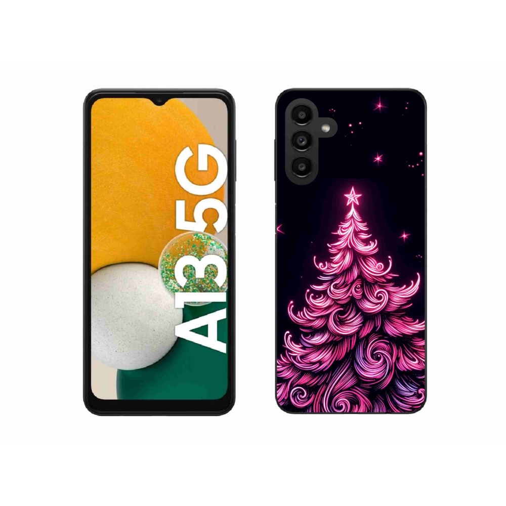 Gelový kryt mmCase na Samsung Galaxy A13 5G - neonový vánoční stromek 2