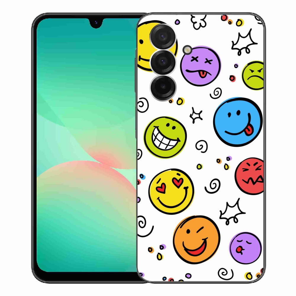Gelový kryt mmCase na Samsung Galaxy A26 5G - smajlíci