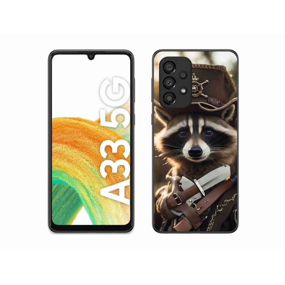 Gelový kryt mmCase na Samsung Galaxy A33 5G - mýval v uniformě