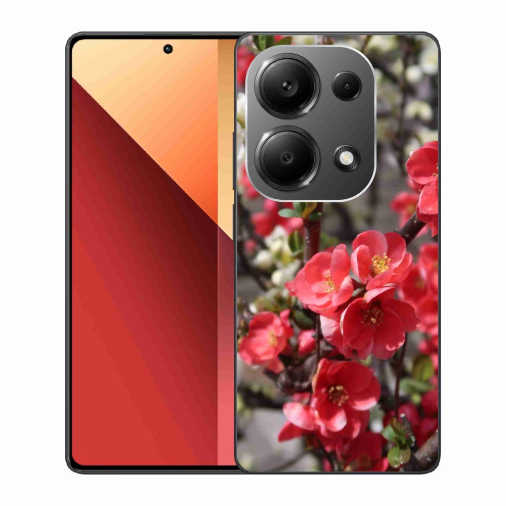 Gelový kryt mmCase na Xiaomi Redmi Note 13 Pro 4G/Poco M6 Pro - červené květy