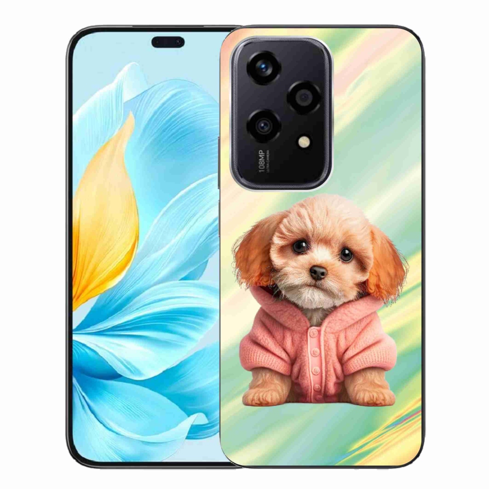 Gelový kryt mmCase na Honor 200 Lite 5G - štěně ve svetru