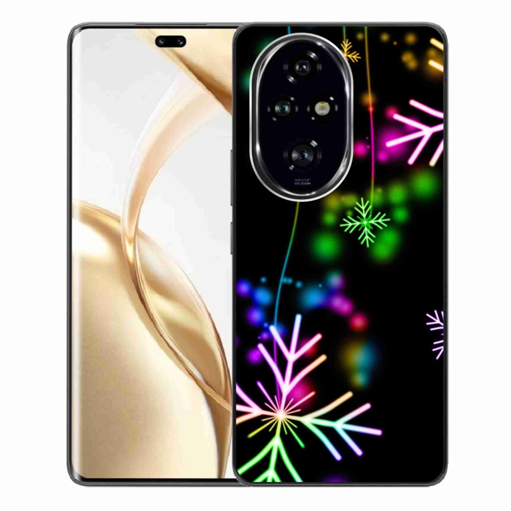 Gelový kryt mmCase na Honor 200 Pro 5G - barevné vločky