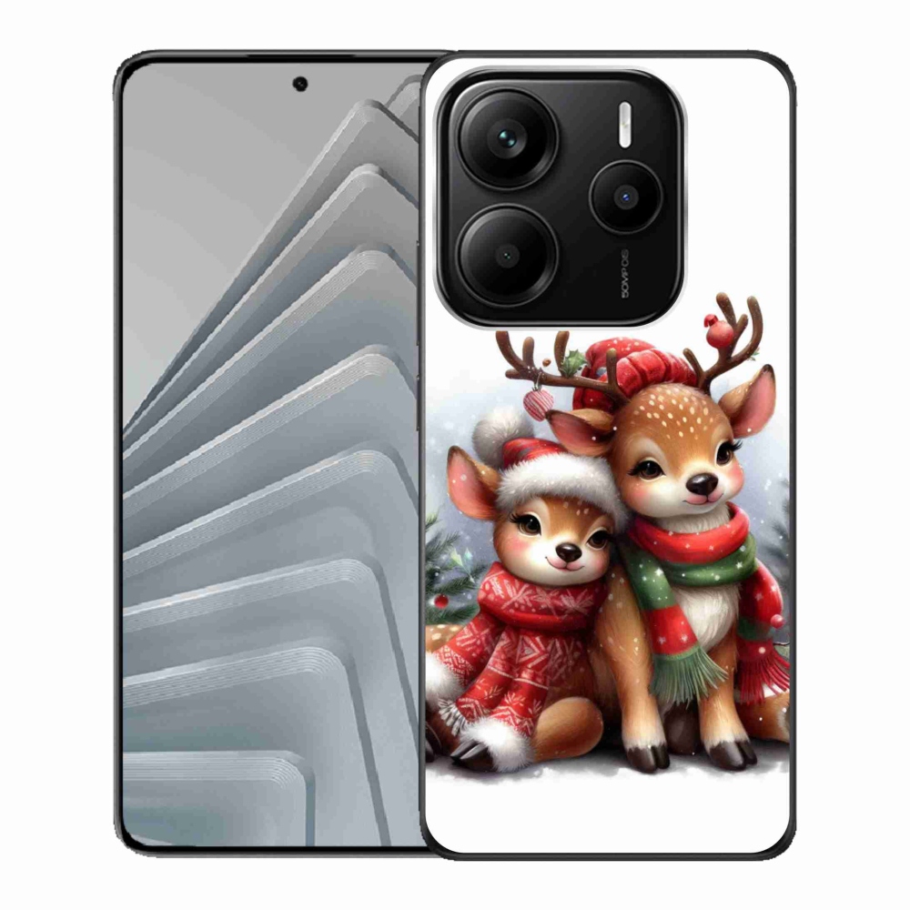 Gelový kryt mmCase na Xiaomi Redmi Note 14 5G - vánoční sobi