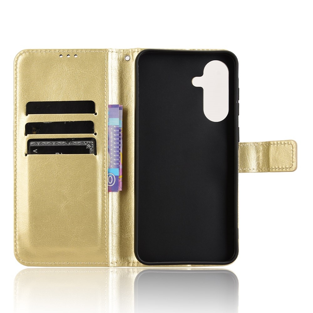 Crazy knížkové pouzdro na Samsung Galaxy A56 5G - zlaté